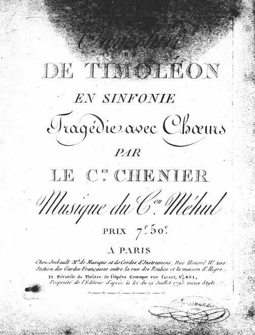 First page of Timoléon