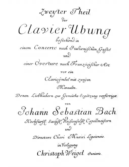 First page of Ouvertüre nach französischer Art