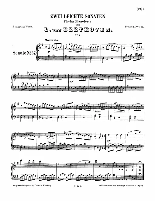 First page of 2 Sonatinas for Piano