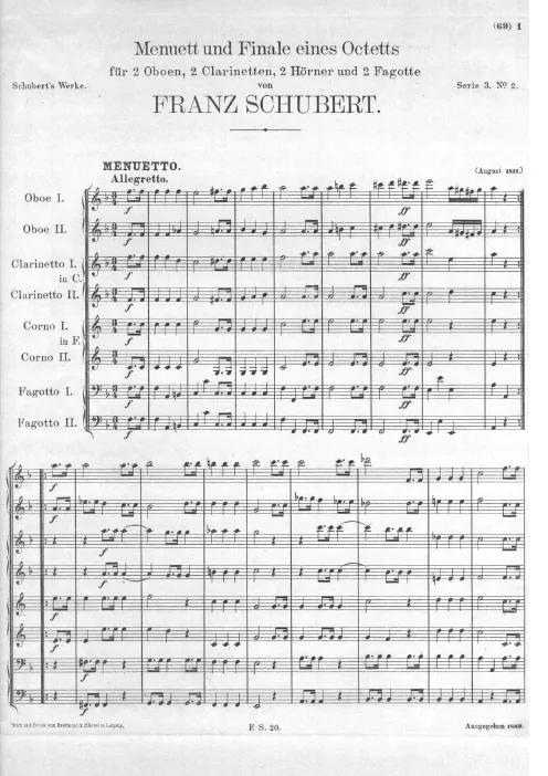 First page of Octet in F major