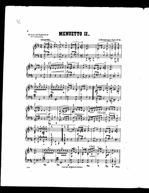 First page of 4 Klavierstücke