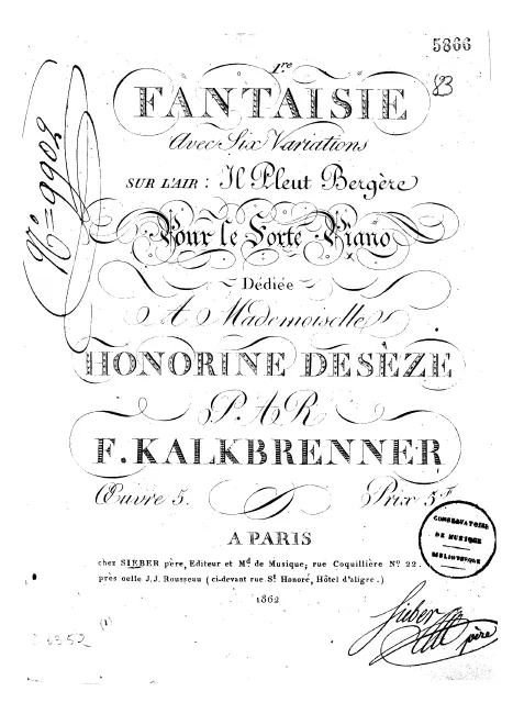 First page of Fantasia No.1