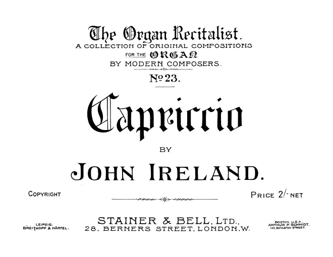 First page of Capriccio