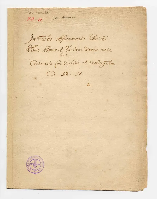 First page of Gen Himmel zu dem Vater mein