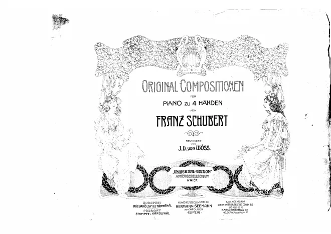First page of Original Compositionen für Piano zu 4 Händen