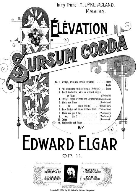 First page of Sursum Corda