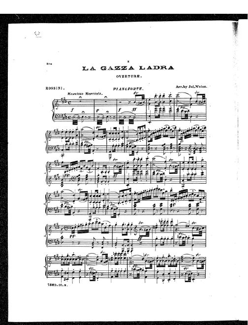 First page of La gazza ladra