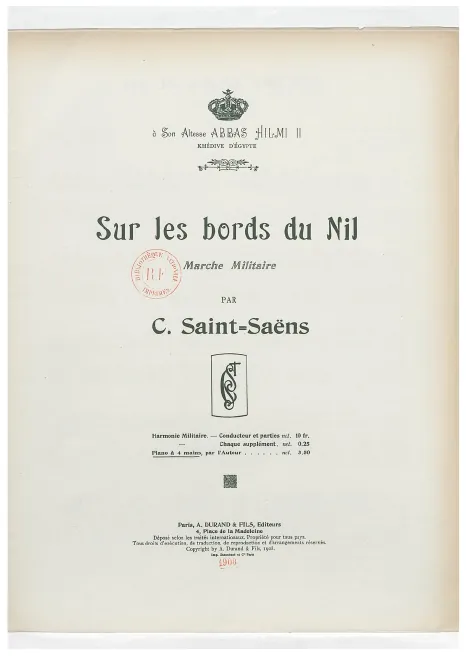 First page of Sur les bords du Nil