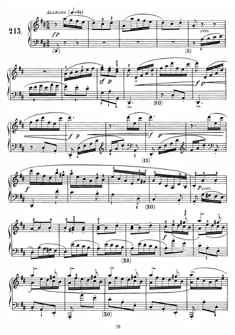 First page of Keyboard Sonata in D major