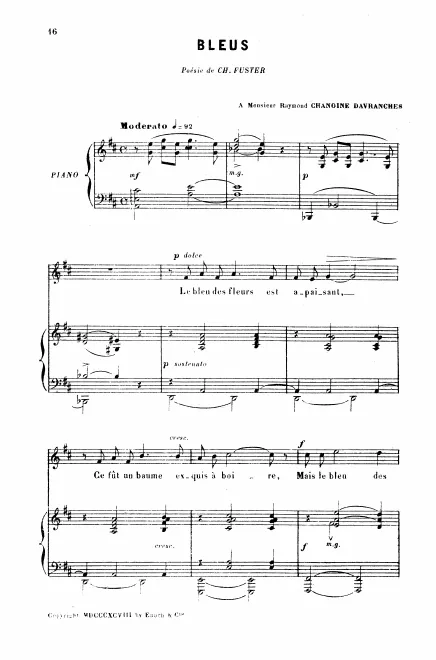 First page of Bleus