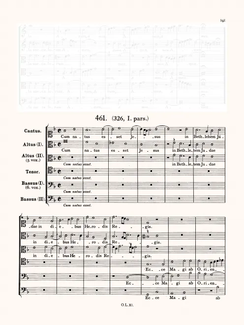 First page of Cum natus esset