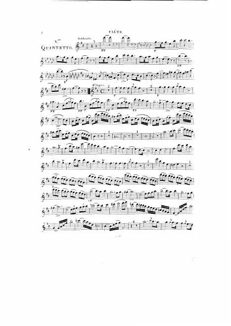 First page of Wind Quintet