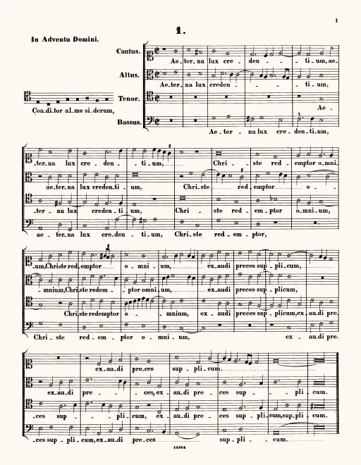 First page of Conditor alme siderum