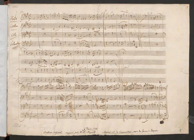 First page of Flute Quartet