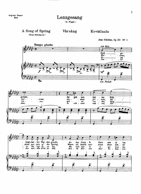 First page of 6 Songs