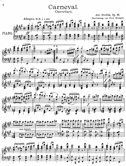 First page of Carnival Overture