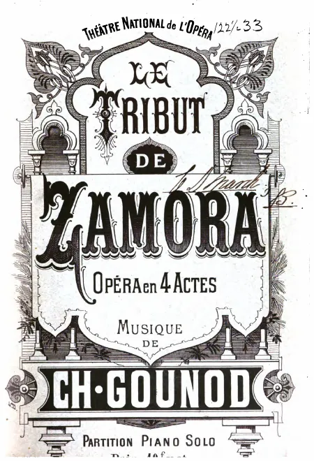 First page of Le tribut de Zamora