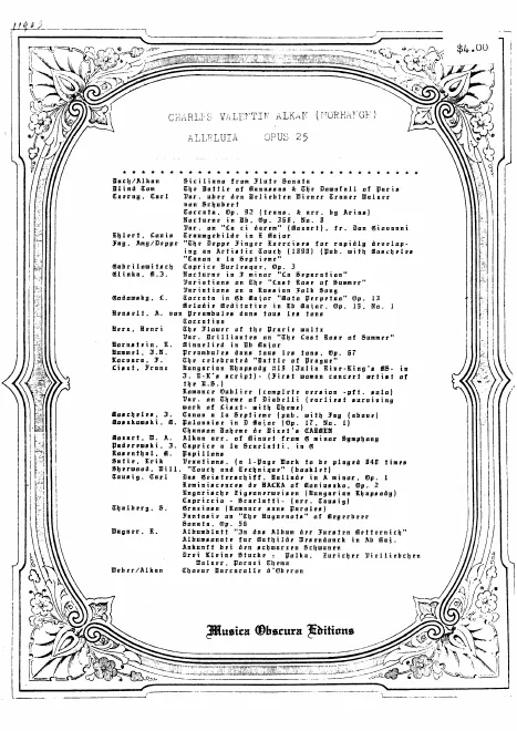 First page of Alleluia