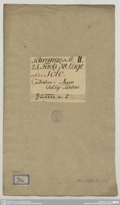 First page of Pastorale in A major