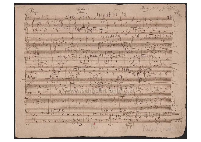 First page of Symphony in D