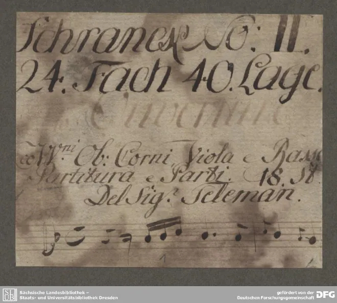 First page of Suite in F major