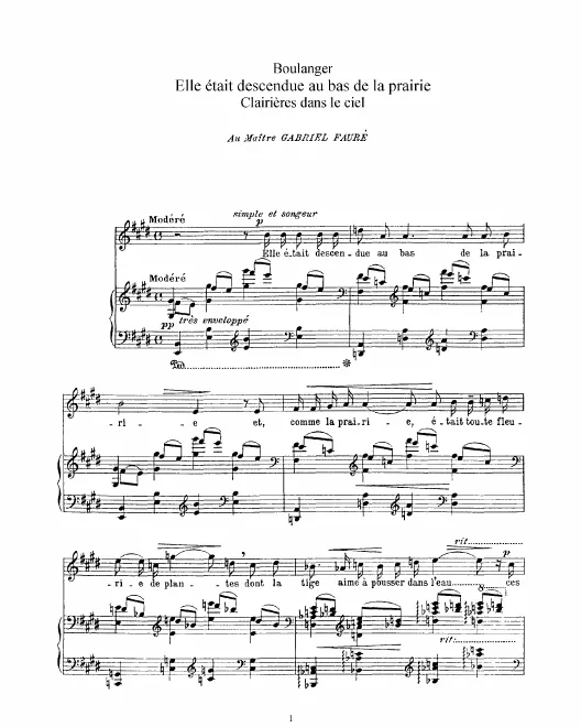 First page of Clairières dans le ciel
