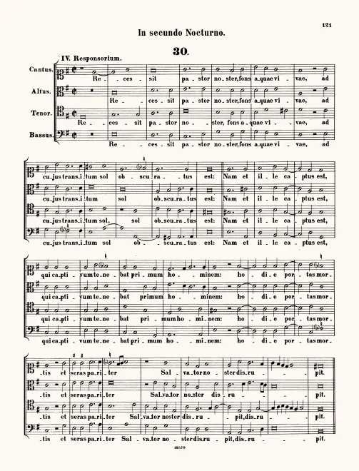 First page of Recessit pastor noster