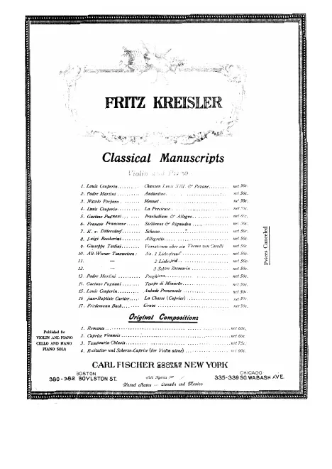 First page of La Précieuse in the Style of Couperin