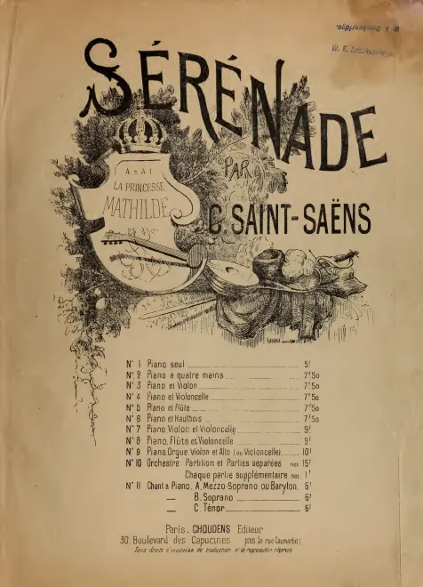 First page of Sérénade