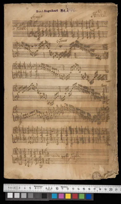 First page of 3 Harpsichord Pieces, S-L Saml.Engelhart 446