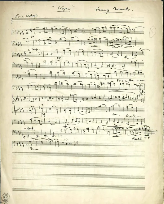 First page of Elegie