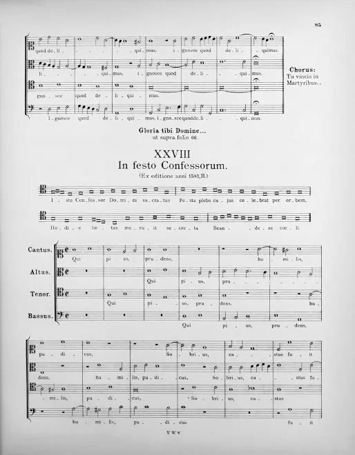 First page of Iste confessor