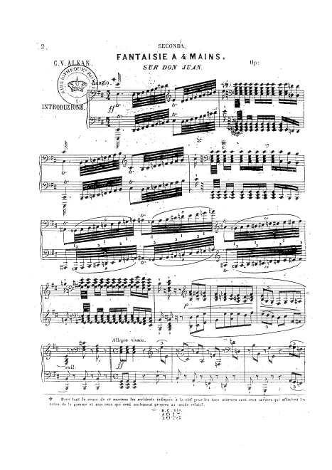 First page of Grande Fantaisie sur Don Juan