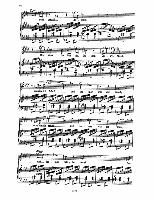 Complete Score (Low Voice, transposed to )