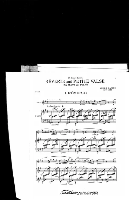 First page of 2 petites pièces