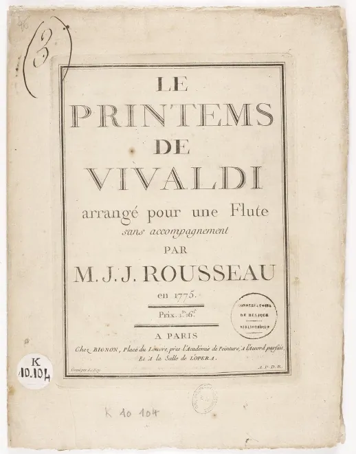 First page of Violin Concerto in E major