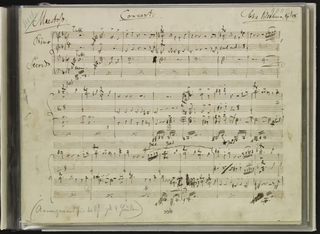 First page of Piano Concerto No.1 in D minor