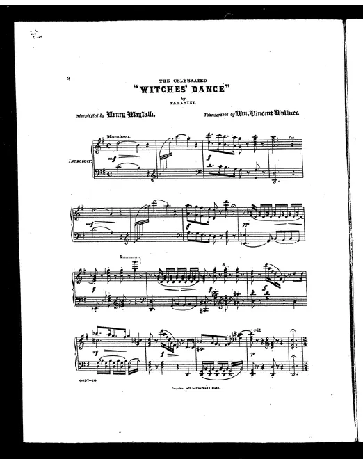 First page of Witches' Dance