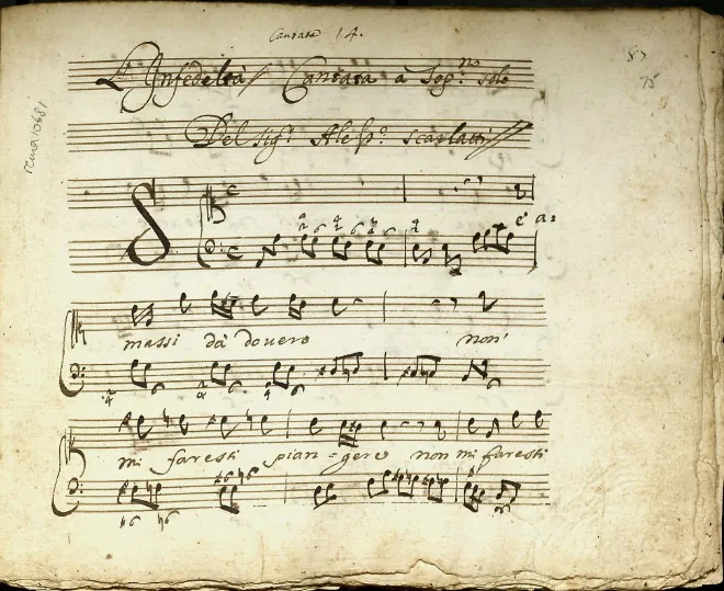 First page of Se amassi de dovero