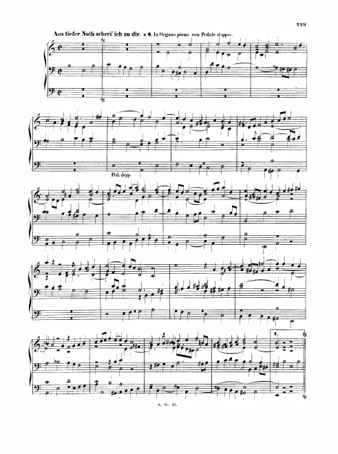 First page of Aus tiefer Not schrei ich zu dir