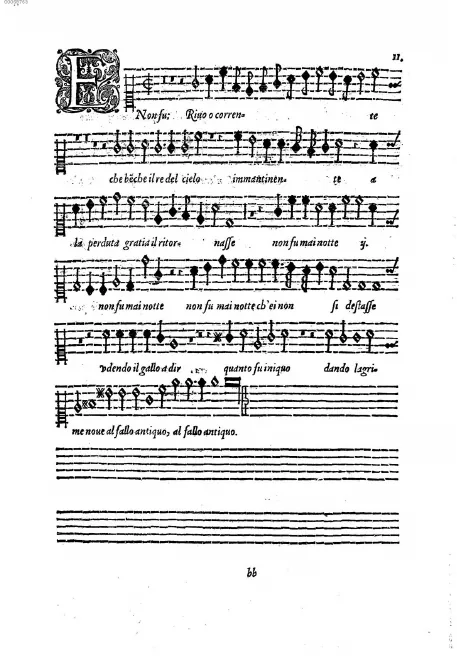 First page of E non fu il pianto suo