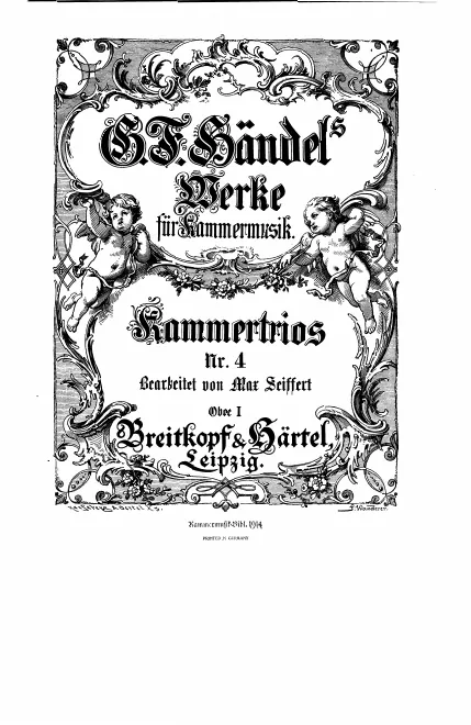 First page of Trio Sonata in F major