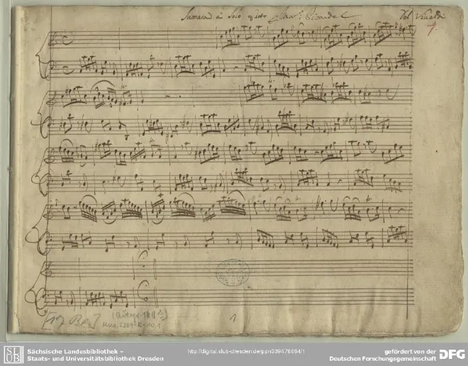 First page of Violin Sonata in C major