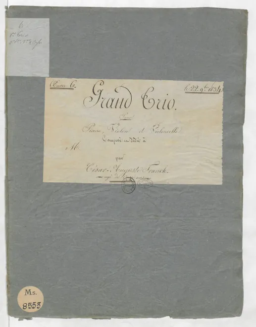First page of Piano Trio