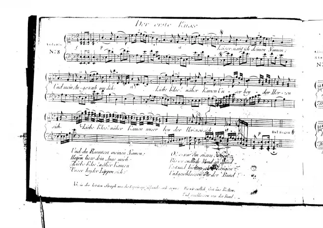 First page of Der erste Kuß