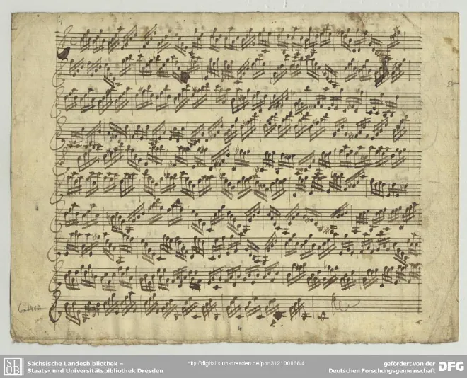First page of Violin Solo in C major
