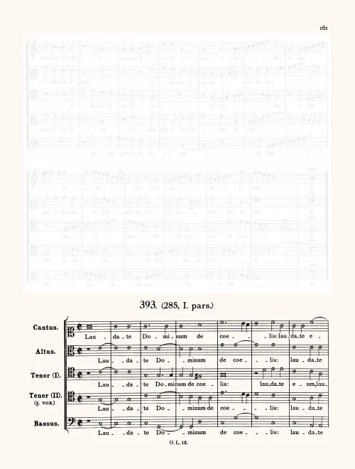 First page of Laudate Dominum de caelis