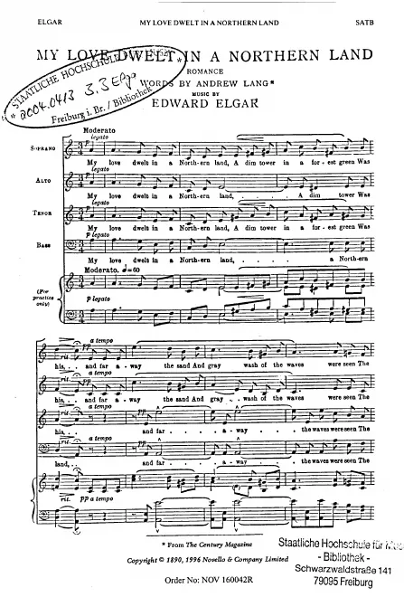 First page of 3 Part-Songs