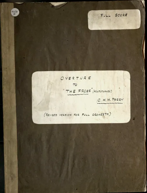 First page of The Frogs