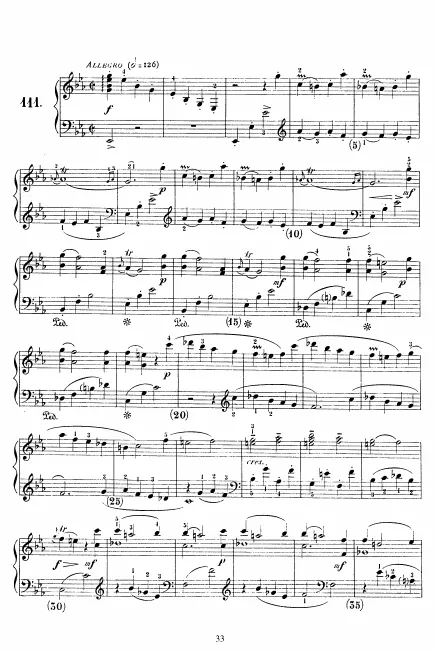 First page of Keyboard Sonata in E-flat major